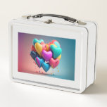 Hearts Metal Lunchbox