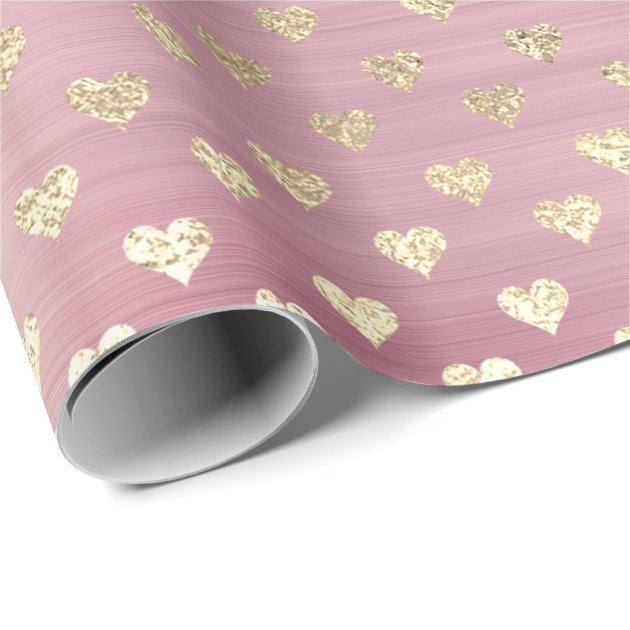 pink metallic wrapping paper