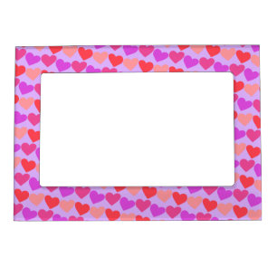 HEARTS Modern Groovy Love Friendship Valentines Magnetic Frame