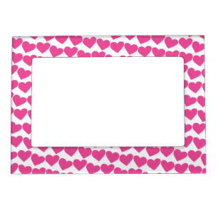 HEARTS Modern Groovy Love Friendship Valentines Magnetic Frame