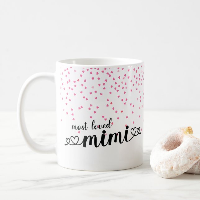 Hearts Most Loved Mimi Coffee Mug (With Donut)