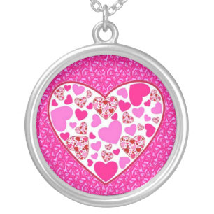 Hearts - Mother's Day Gift Silver Plated Necklace
