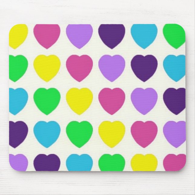 Hearts! Mouse Pad (Front)