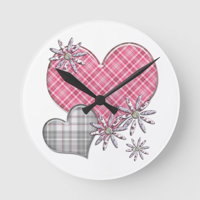 Hearts n flowers clock (Front)