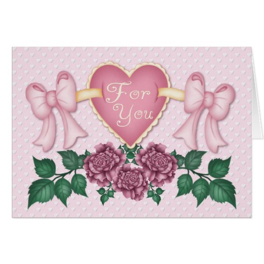 Hearts `n Roses Cards (Front Horizontal)