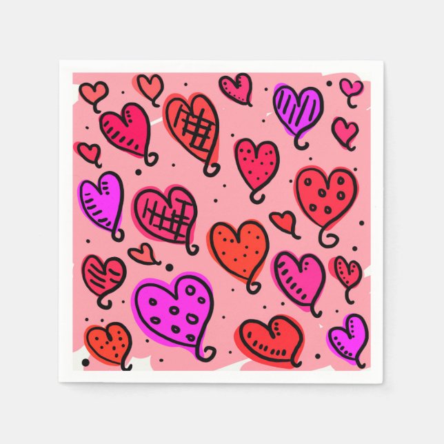 Hearts Napkins (Front)