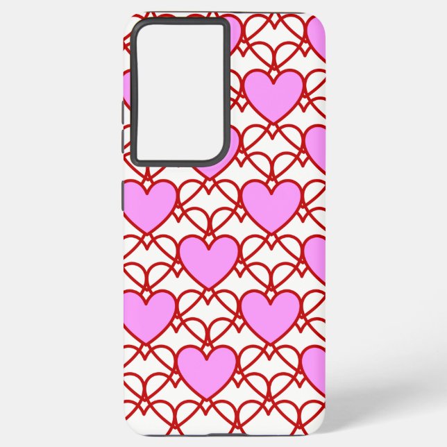 Hearts net samsung galaxy case (Back)