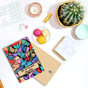 HEARTS NEUROGRAPHIC DIGITAL WATERCOLORS HOLIDAY CARD