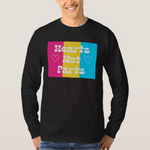 Hearts Not Parts  Gay Pride lgbtq+ T-Shirt