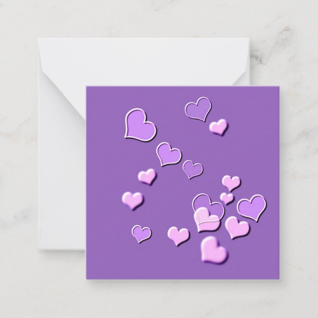 hearts note card (Front)