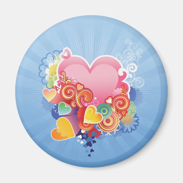 Hearts of Color Magnet (Front)