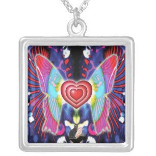 Hearts Of Glys Silver Plated Necklace