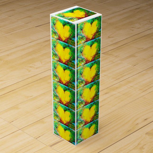 hearts of gold gift wine box (Front)
