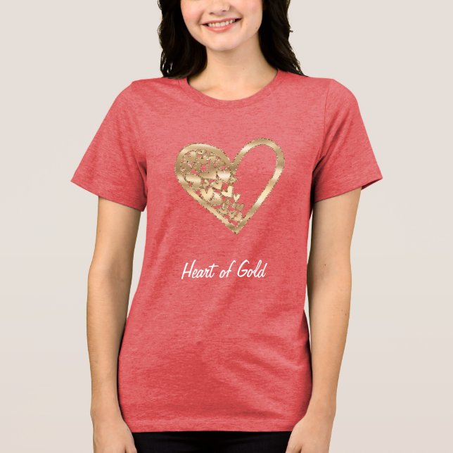 Hearts of Gold Tri-Blend Shirt (Front)
