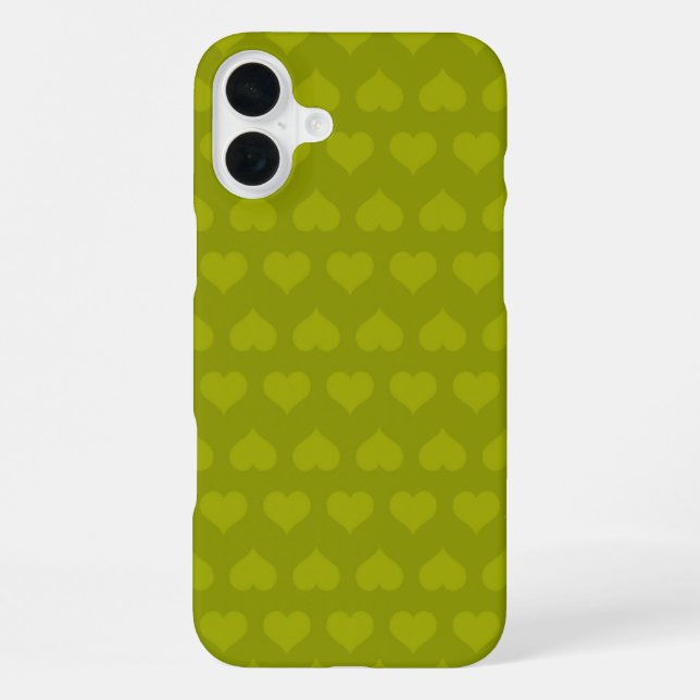Hearts of Green Iphone Case (Back)
