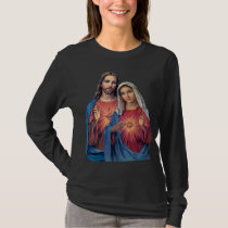 Hearts of Jesus and Mary very close together T-Shirt