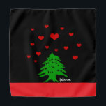 Hearts of Lebanon & Lebanese flag fashion / Love Bandana<br><div class="desc">Bandana: Sky of hearts & Lebanese Flag fashion - love romantic design (Lebanon) - patriots,  Valentine's Gifts,  love my country</div>