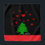 Hearts of Lebanon & Lebanese flag fashion / Love Bandana<br><div class="desc">Bandana: Sky of hearts & Lebanese Flag fashion - love romantic design (Lebanon) - patriots,  Valentine's Gifts,  love my country</div>