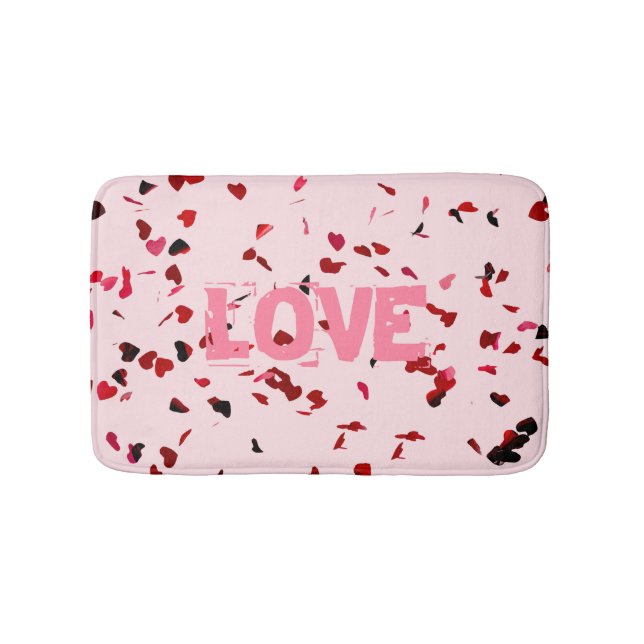 Hearts Of Love Bath Mat (Front)