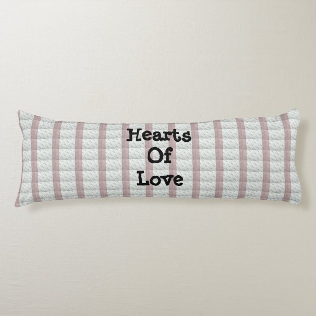 Hearts Of Love Body Pillow (Front)
