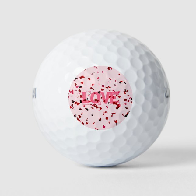 Hearts Of Love Golf Balls (Front)