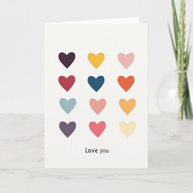 Hearts Of Love Greeting Card (Front)