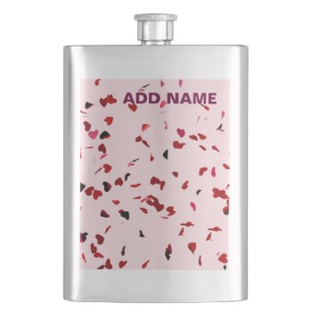 Hearts Of Love Hip Flask by DigitalSolutions2u at Zazzle