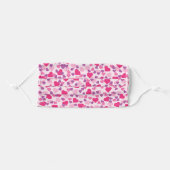 Hearts of Love, Love Patterns Adult Cloth Face Mask (Front, Folded)