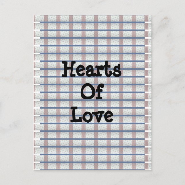 Hearts Of Love Postcard (Front)
