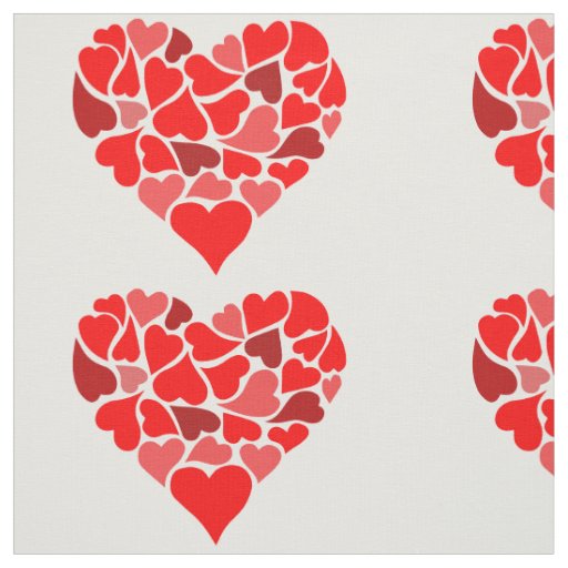 Hearts of Love print fabric
