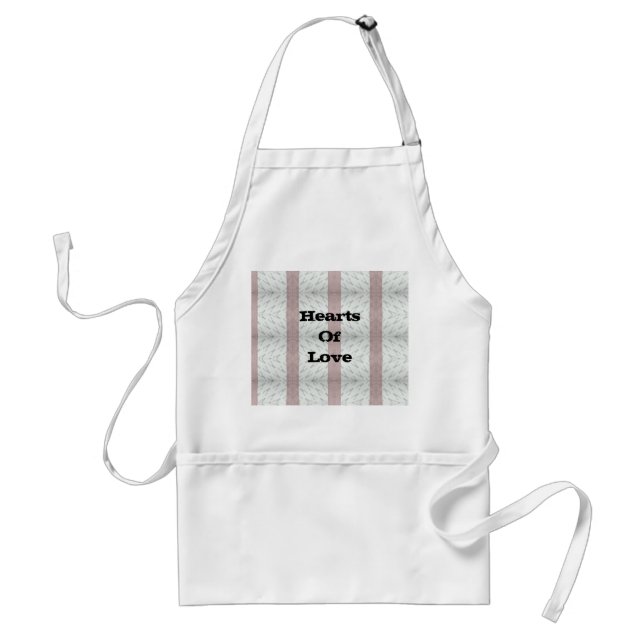Hearts Of Love Simple Adult Apron (Front)