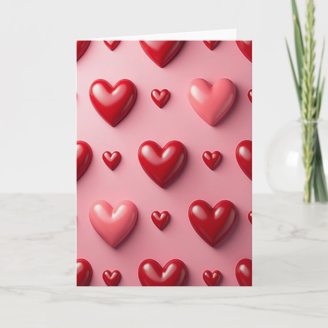 Hearts Of Love Special Occasion Card (Front)