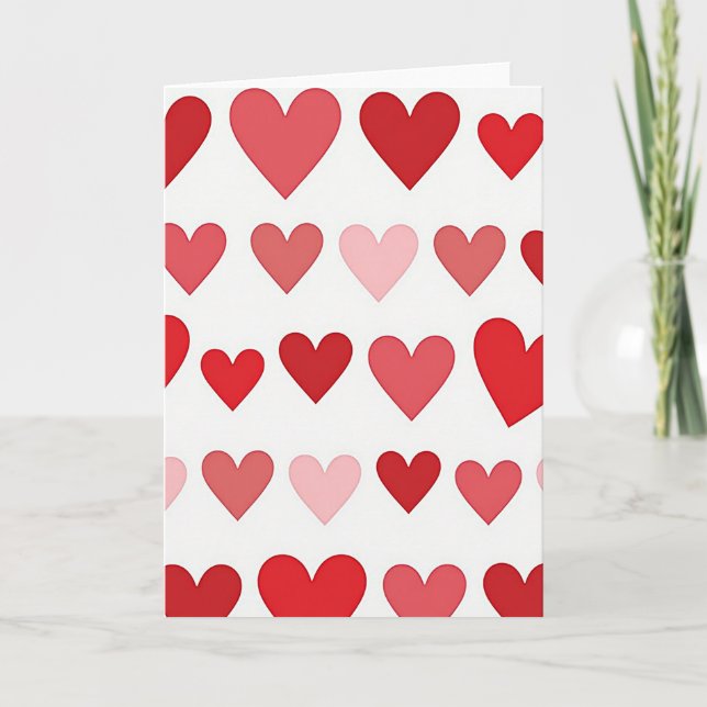 Hearts Of Love Sweet Card (Front)