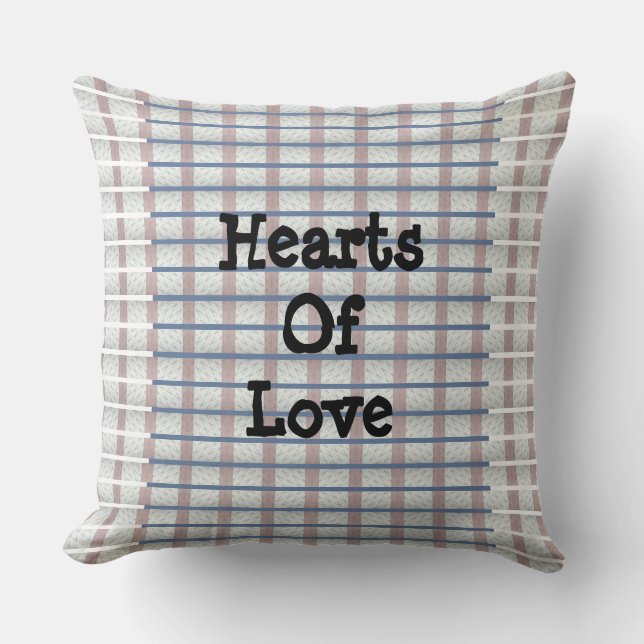 Hearts Of Love Two Throw Pillow (Front)