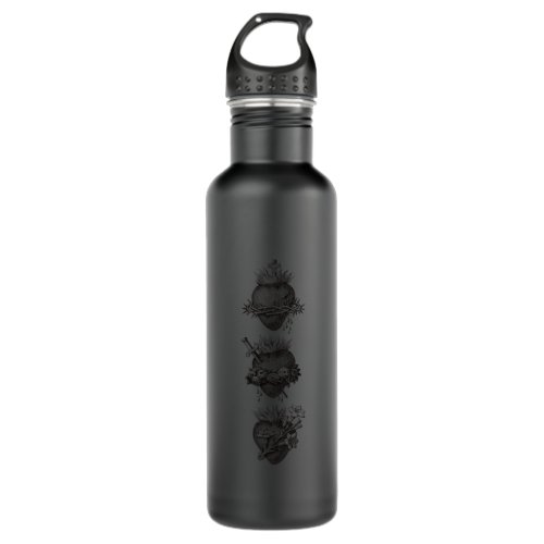 Hearts of the Holy Family Stainless Steel Water Bottle
