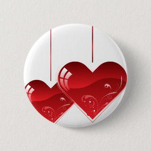 Hearts on a String Button