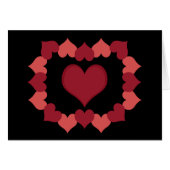 Hearts on Black Card (Front Horizontal)