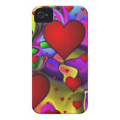 Hearts on Bright Background Case-Mate iPhone Case (Back)