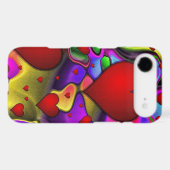 Hearts on Bright Background Case-Mate iPhone Case (Back (Horizontal))