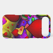 Hearts on Bright Background Case-Mate iPhone Case (Back (Horizontal))