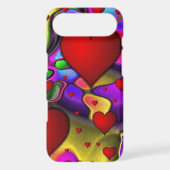 Hearts on Bright Background Case-Mate iPhone Case (Back)