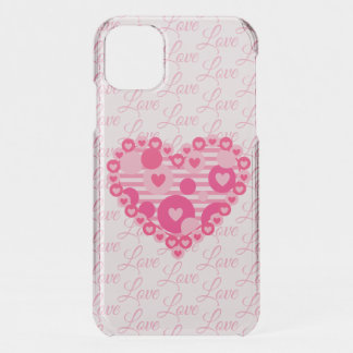 Hearts on Heart on Love iPhone 11 Case