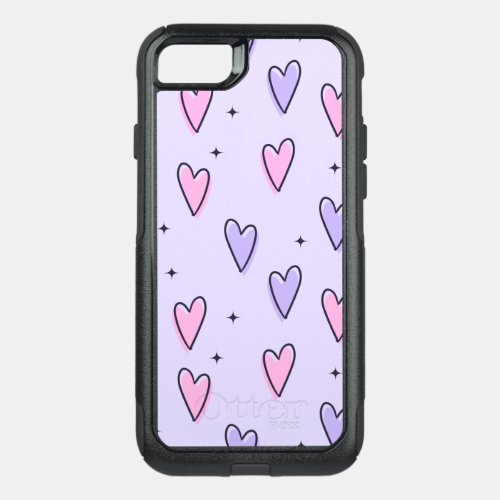 Hearts OtterBox Commuter iPhone SE87 Case