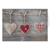 Hearts over a Wooden Table (Front Horizontal)