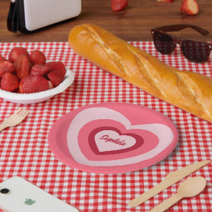 HEARTS PAPER PLATES
