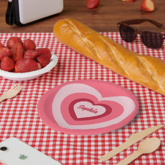 HEARTS PAPER PLATES
