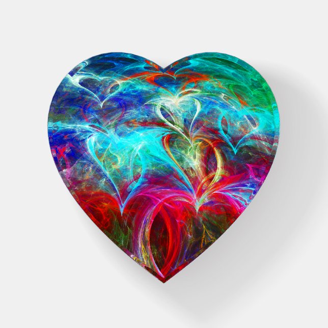 Hearts Paperweight (Front)