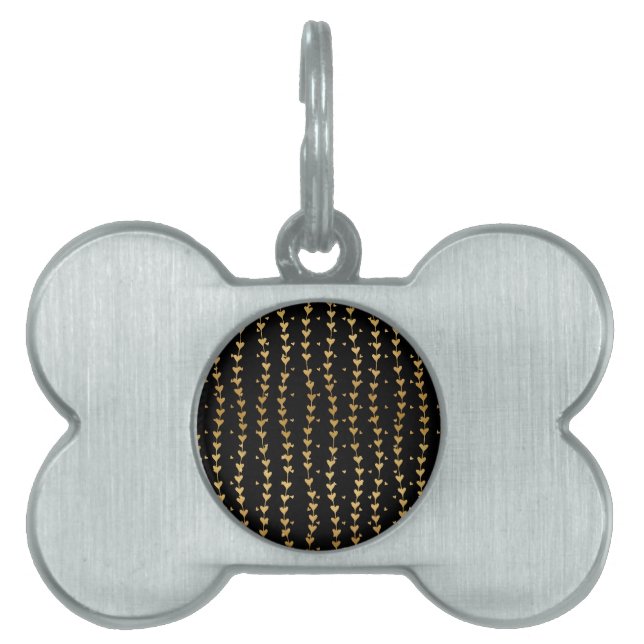 Hearts Pattern 14 Pet ID Tag (Front)