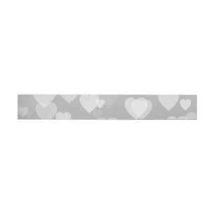 Hearts Pattern 17 Wrap Around Label