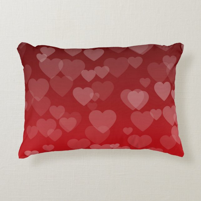 Hearts Pattern 19 Accent Pillow (Front)